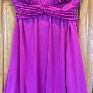 Speechless Strapless Dress in Vibrant Hot Pink